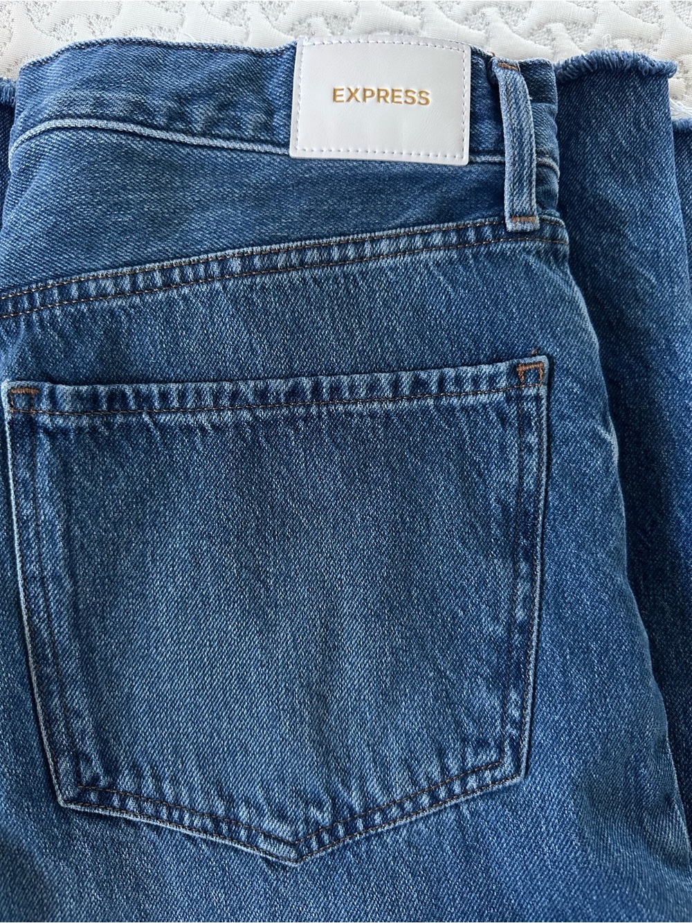 Express Relaxed High Waist Wide Leg Jeans Size 12 - Picture 9 of 9